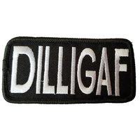 Dilligaf Fabric Motorcycle Patch