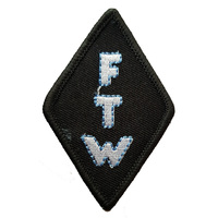 F The World Fabric Motorcycle Patch