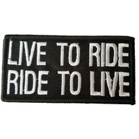 Live to Ride Fabric Motorcycle Patch