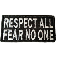 Respect All Fabric Motorcycle Patch