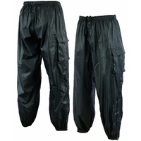 BGA Stormex Motorcycle Rain Over Pants Black