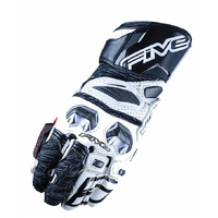 Five RFX Race Sports Motorcycle Gloves White