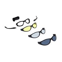 Ugly Fish Glide 3 Pack Motorcycle Protective Glasses Black