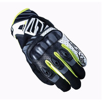 Five RS-C Carbon Motorcycle Gloves White/Fluro