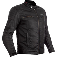 RST Brixton CE WP Classic Wax Cotton Motorcycle Jacket Black