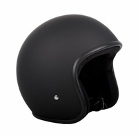 RXT Low-Rider No Studs Motorcycle Helmet Matt Black