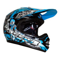 RXT Racer 4 Kids MX Off Road Helmet Black Blue Cheap