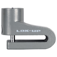 Lok Up Mini Motorcycle Disc Lock Silver 5mm