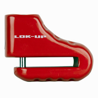Lok-Up Motorbike Disc Lock 5.5mm Pin Red Cheap