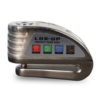 Lok Up Alarmed Disc Lock with 6mm Pin 130DB Silver