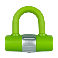 Lok Up U Lock Motorbike Padlock Fluro Green