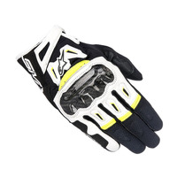 Alpinestars SMX 2 Air Carbon V2 Motorcycle Gloves Fluro Yellow 