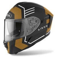Airoh Spark Thrill Motorcycle Helmet Gold Internal Sun Visor 