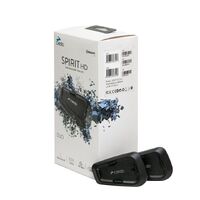 Cardo Spirit HD Motorcycle Bluetooth Communication Headset - Black, Single  Pack