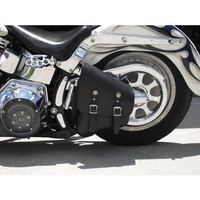 BGA Roll Out Harley Softail Swingarm Left Side Leather Bag