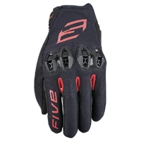 Five Tricks Motorcycle Sport Street Gloves Red Black