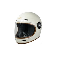 Origine Vega Classic Retro FG Motorcycle Helmet Vintage White
