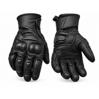 BGA Viper WP Motorcycle Leather Gloves Black