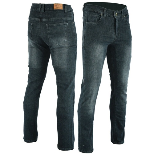 parallel Lærd Også BGA Mens Highway Stretch Denim Protective Motorcycle Jeans Grey